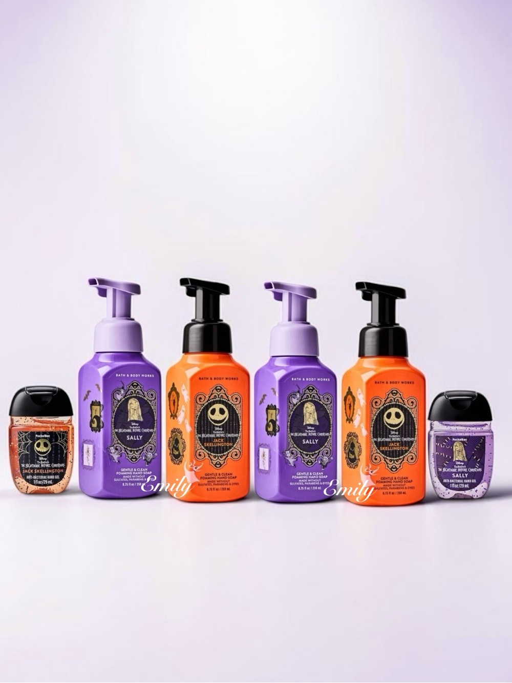Bath & Body Works NIGHTMARE BEFORE CHRISTMAS Collection foaming hand soap Bundle